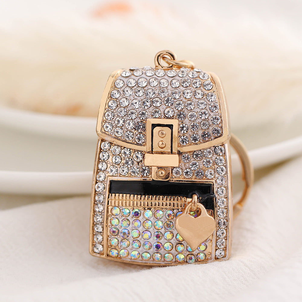 Wholesale Diamond Bag Alloy Keychain